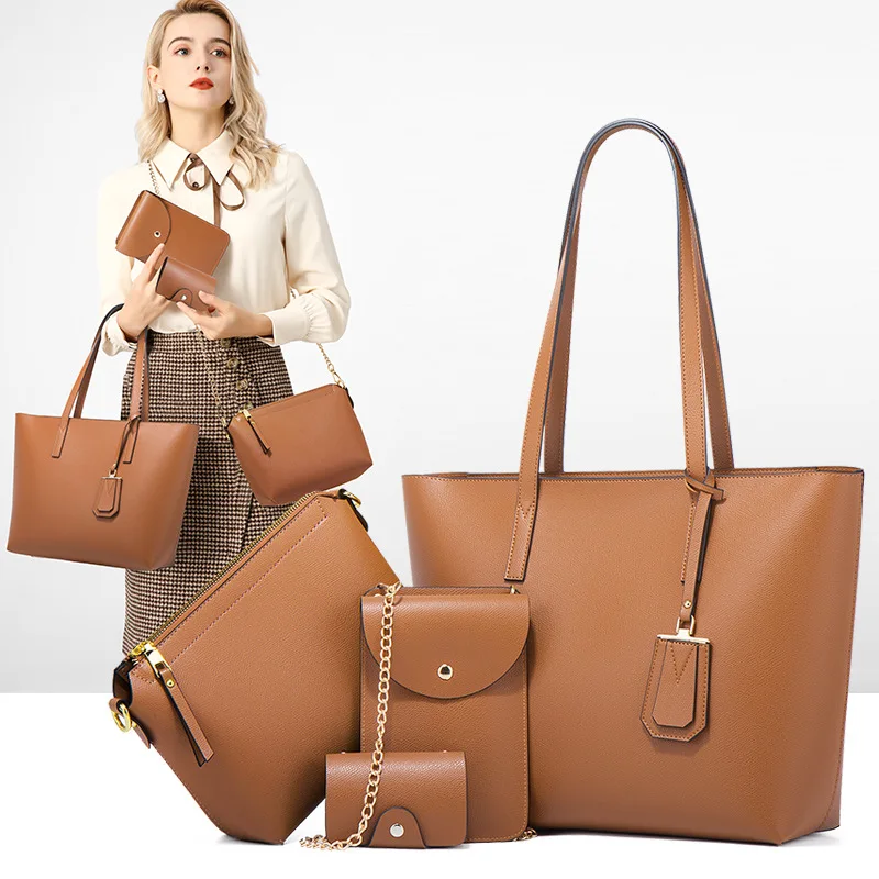 Leather Shoulder Bags, Leather Purse Sets, Leather Handbags, Luxury Tote  Set