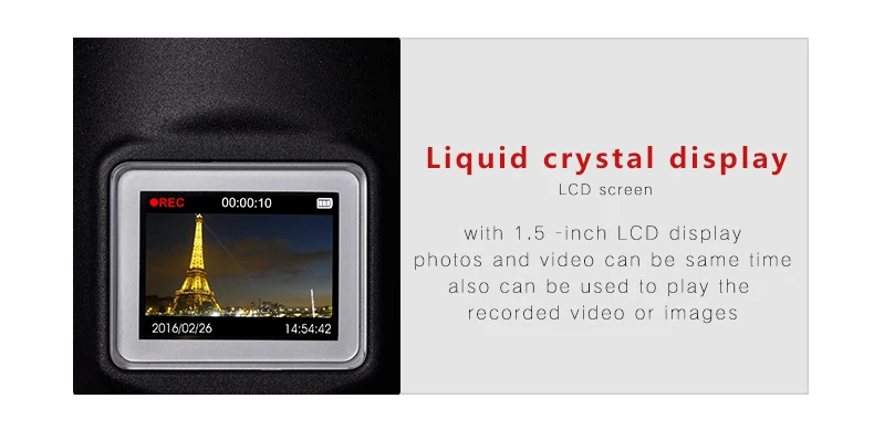 High Power DVR Rechargeable LED Flashlight Water Resistant With Secret Camera