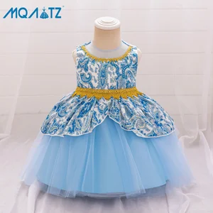 MQATZ New Style Princess Tutu Skirt Tulle Performance Dress Sleeveless Design Bow ODM Children's Party Dress for Baby