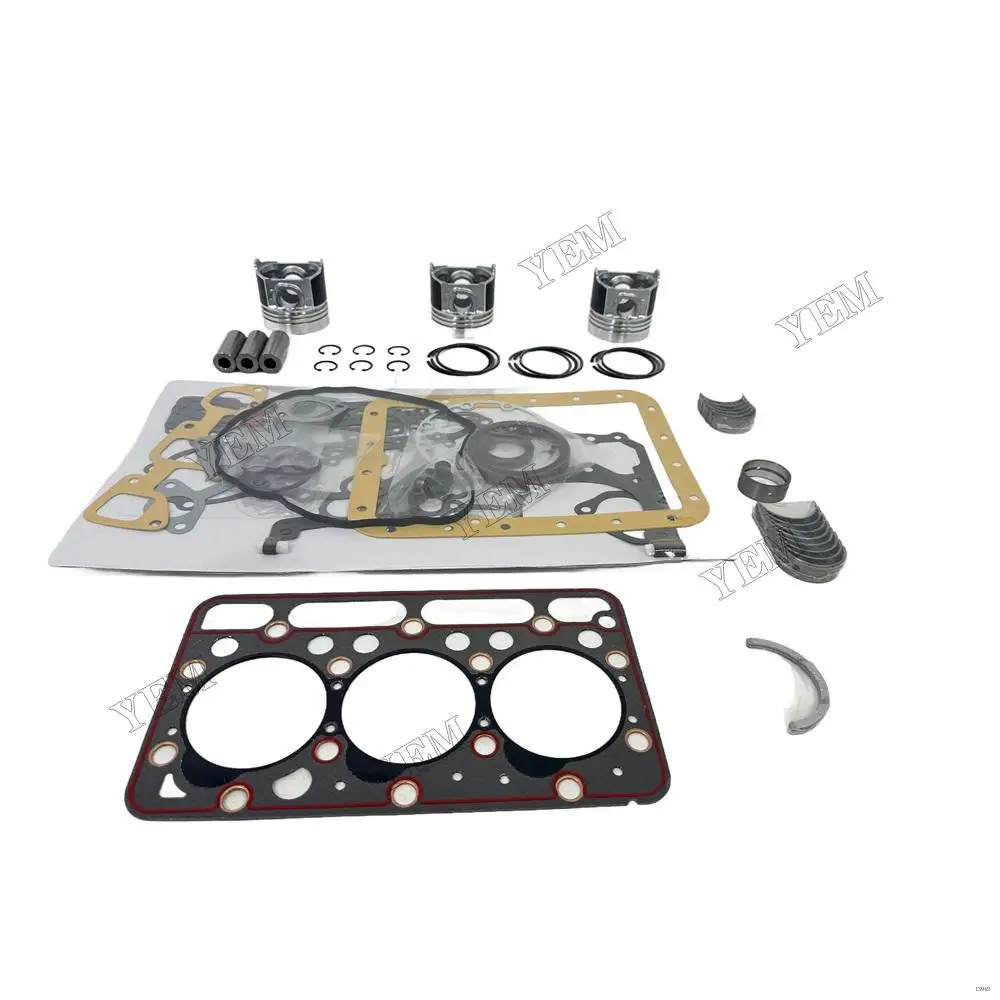 D1463 New Rebuild Kit Piston&Main/Con Rod Bearing&Full Gasket Kit Fits for Kubota Tractor GL23 GL25 GL220 GL221 GL240 GT-23