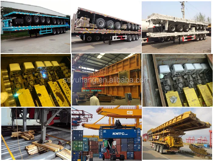 Container transportation cheaper price 2/3 Axle skeleton semi truck trailer from China supplier