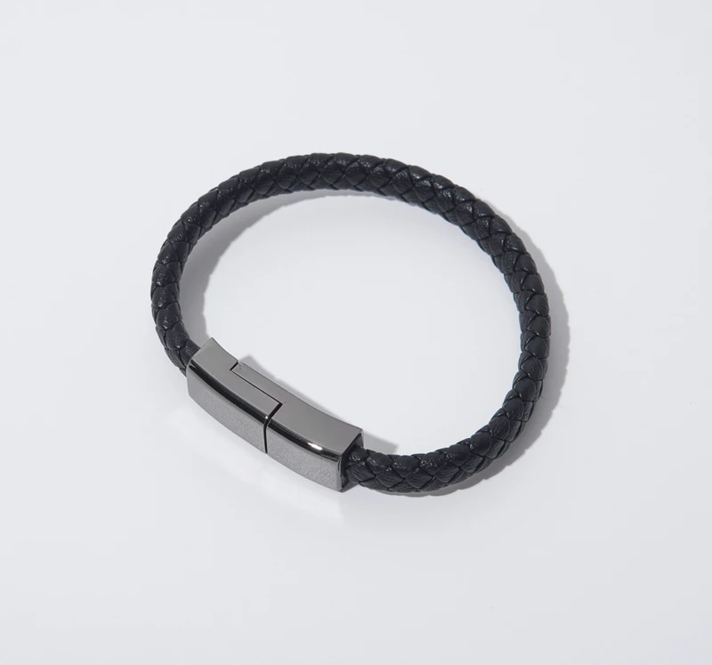 Скрученный кожаный браслет 20 см, короткий USB-кабель для зарядки и передачи данных для Iphone, Тип C, микро-зарядное устройство, браслет, зарядный usb-кабель для передачи данных