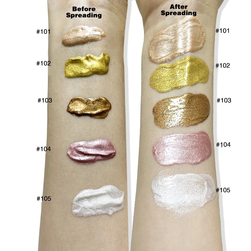 30ml High Quality Body Shimmer Bronzing Drops Liquid Highlighter Make up Private Label Logo Dry Oil