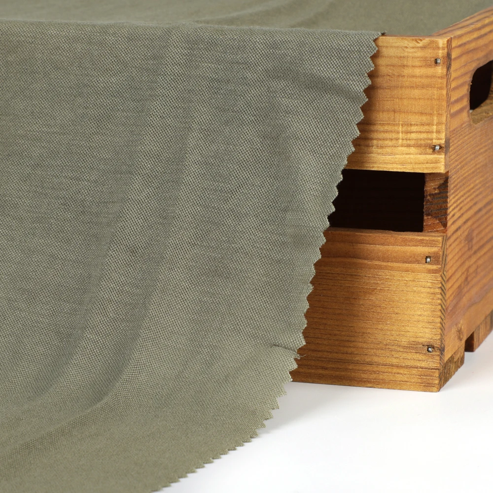 Very Fashion and Confortable 81% R 19% N NR Pique Polyester Knit Fabric for Polo T-shirt