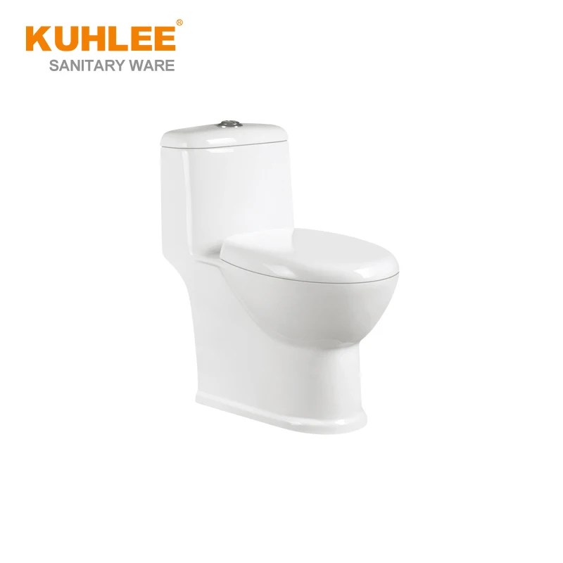 Siphonic Bathroom Commode Eddy Double Hole Rimless Water Saving Wc Toilet Closet