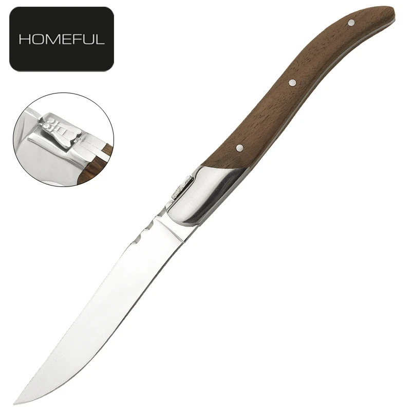 Luxury Steak Knife Stainless Steel Laguiole Steak Knife Set With 6