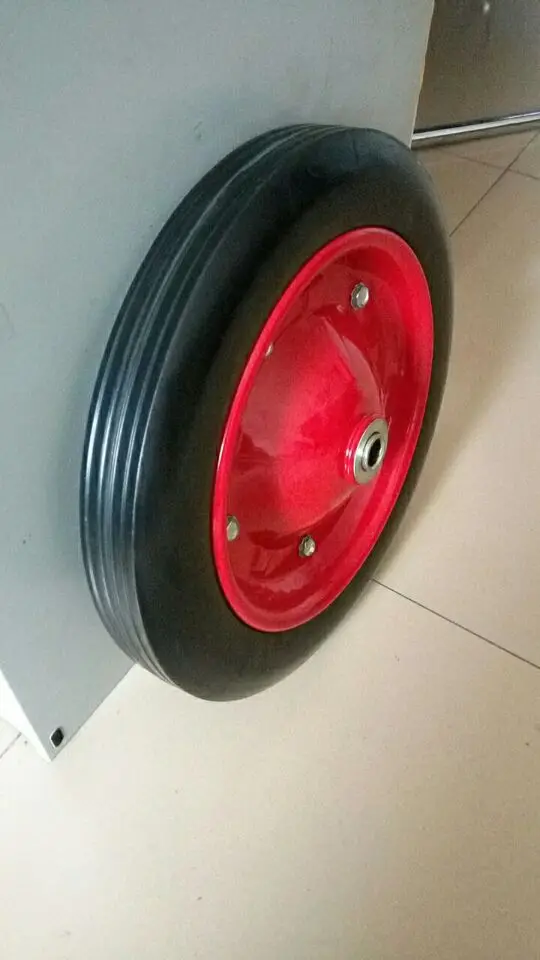 Small Size 10X3.50-4 Solid Rubber Wheel Made in China Pneumatic Tyre in New Used Condition Plastic PU Polyurethane Material