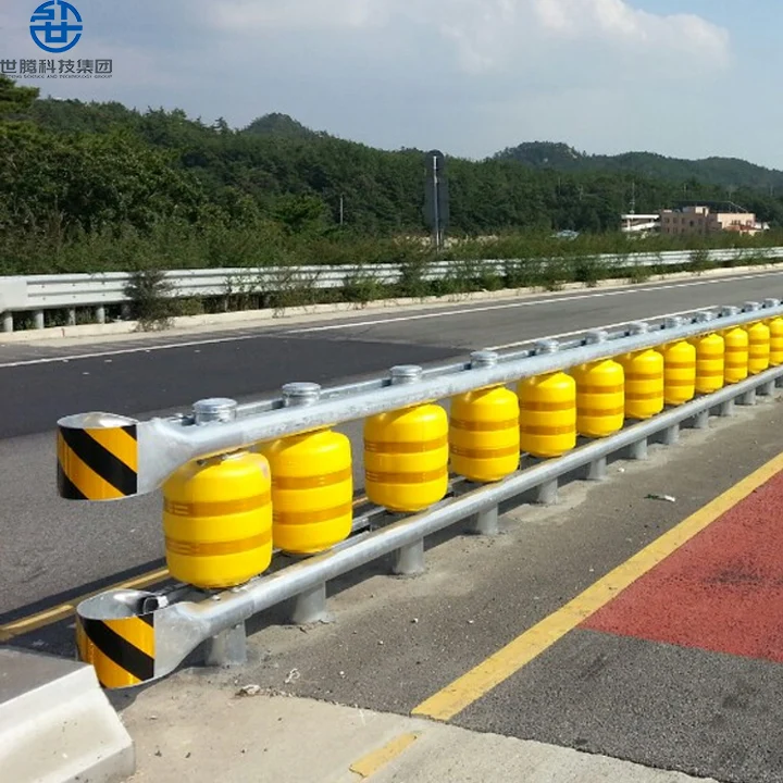 Factory Price Road Safely Roller Barriers Single Traffic Crash Barrier Roller Highway Easy Assembled Safety Roller Barrier