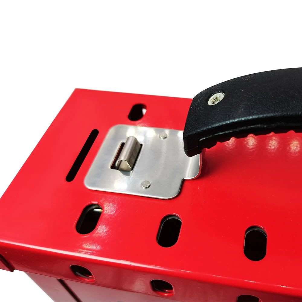 Stackable Locking Container With 12 Padlocks for Positioning Lockout Tagout Kit Lock Box for Keys Box With Combination Lock