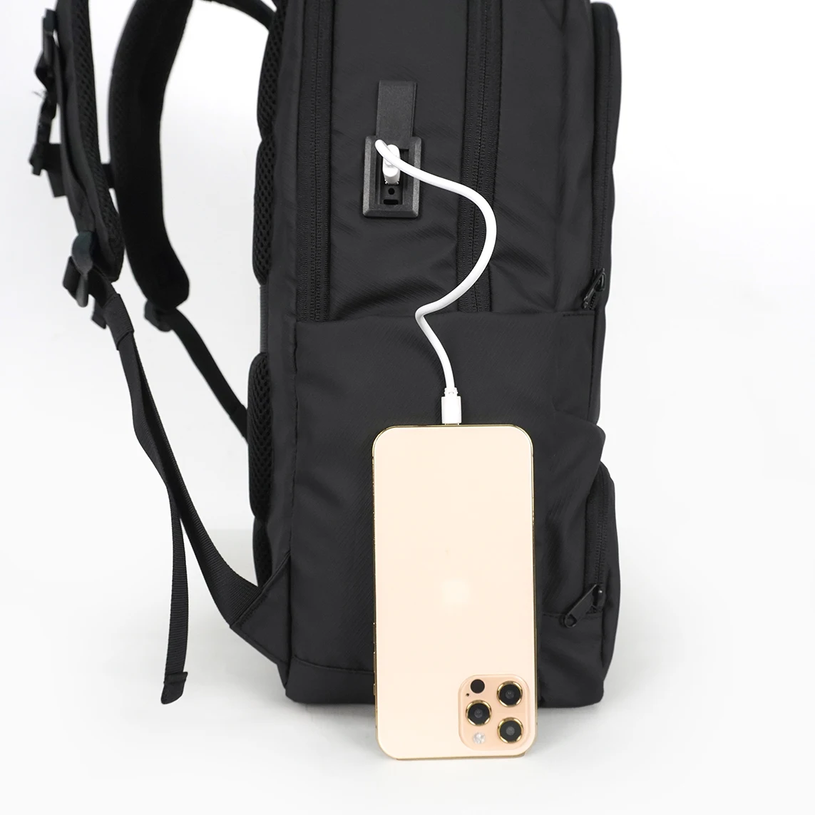 Fabrieksverkoop, Aangepast Logo, Waterdichte Laptop Tassen, Leverancier Reis- en Schoolrugzakken voor Vrouwen en Mannen met USB