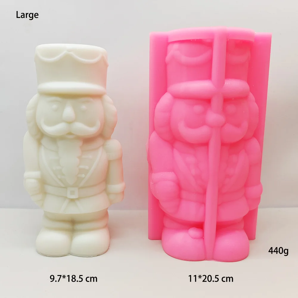 Walnut Soldier Silicone Mold - Soldier Walnut Decorative Scented Candle Mold details