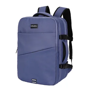 Omaska Wholesale Waterproof Student Backpack 17 Inch Nylon Extension Layer Backpack Large Capacity Laptop Backpacks