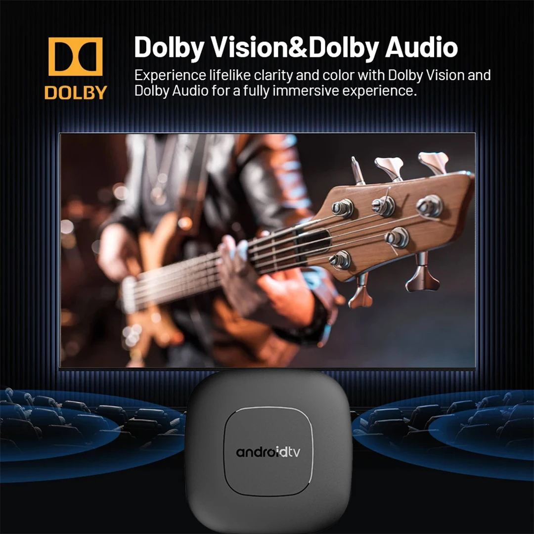 New 8K Smart Set-top Box Voice Remote Android 14 TV Box HDR Streaming Media Watch ONN TV Box