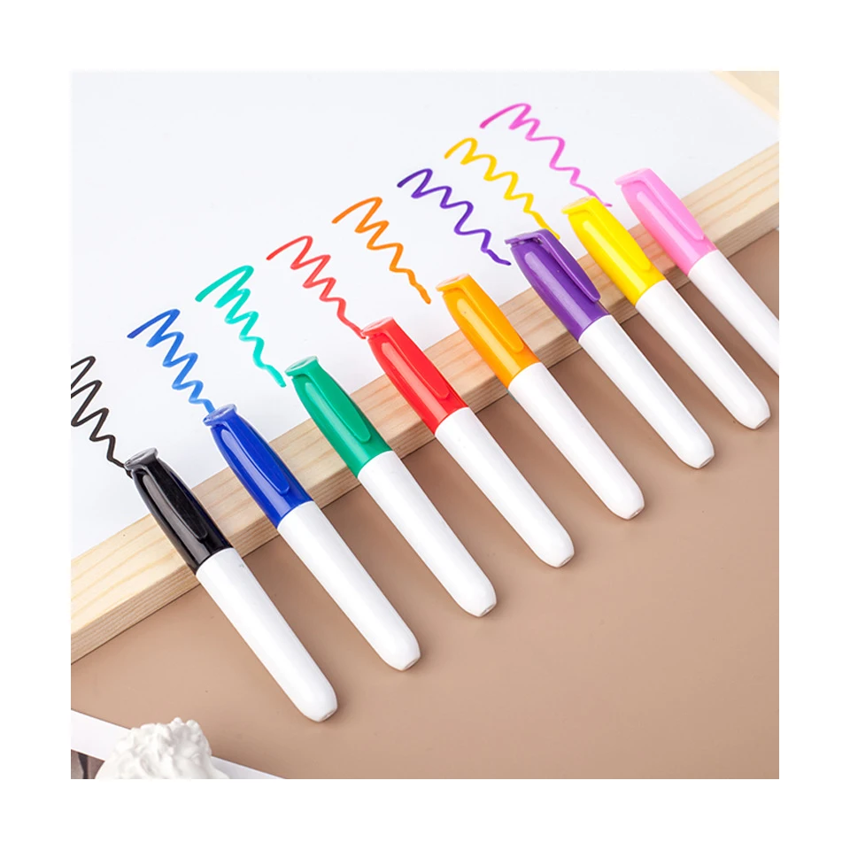 Специальный милый дизайн с портативным зажимом для ручки рекламный сухой стираемый мини маркер для белой доски