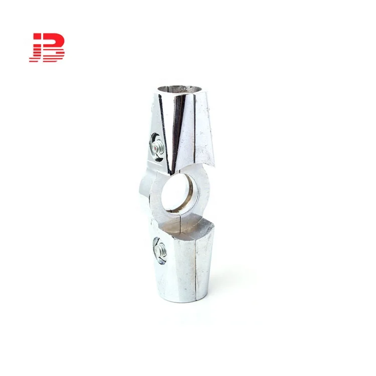 25mm tube metal tube connector/25mm round pipe fitting tube connector