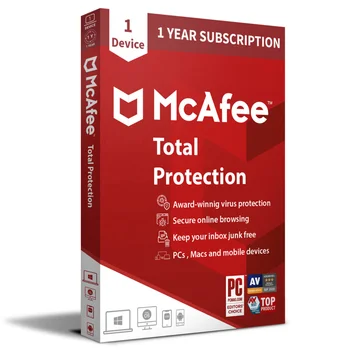 24/7 Online Ready Stock Email Delivery McAfee Total Protection 2022 1 Device 1 Year Bind Key Security Software Download Code