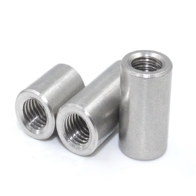 M3 M4 M5 M6 M8 M10 M12 M14 M16 M18 M20 Tornillos Stainless Steel Round Long Coupling Nut