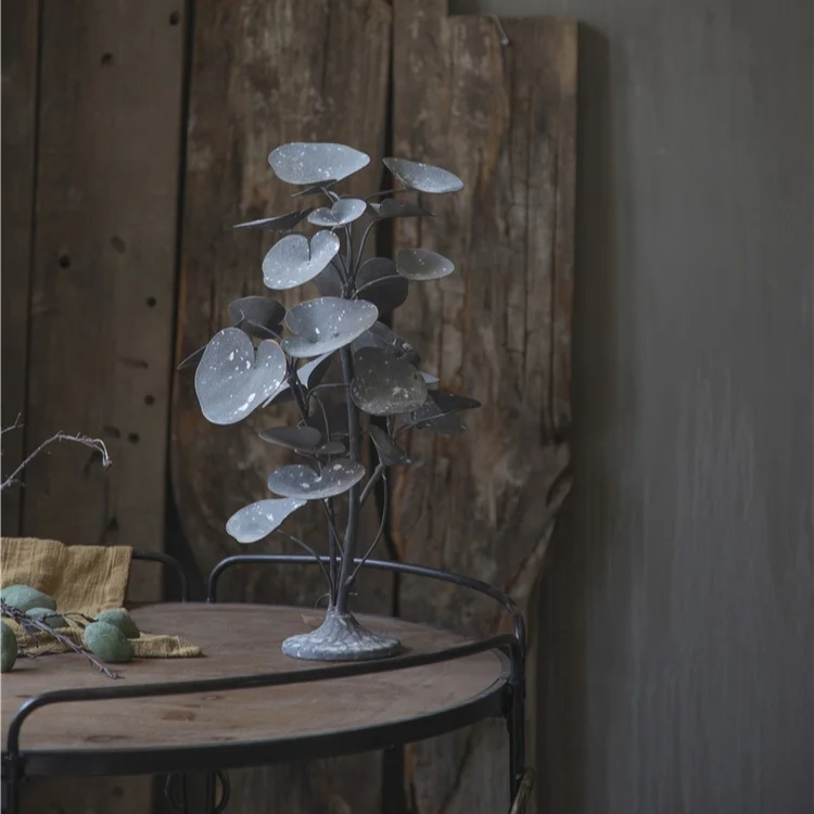 Оптовая продажа новый дизайн декоративно-прикладное искусство стильные растения предметы интерьера украшения из кованого железа металла