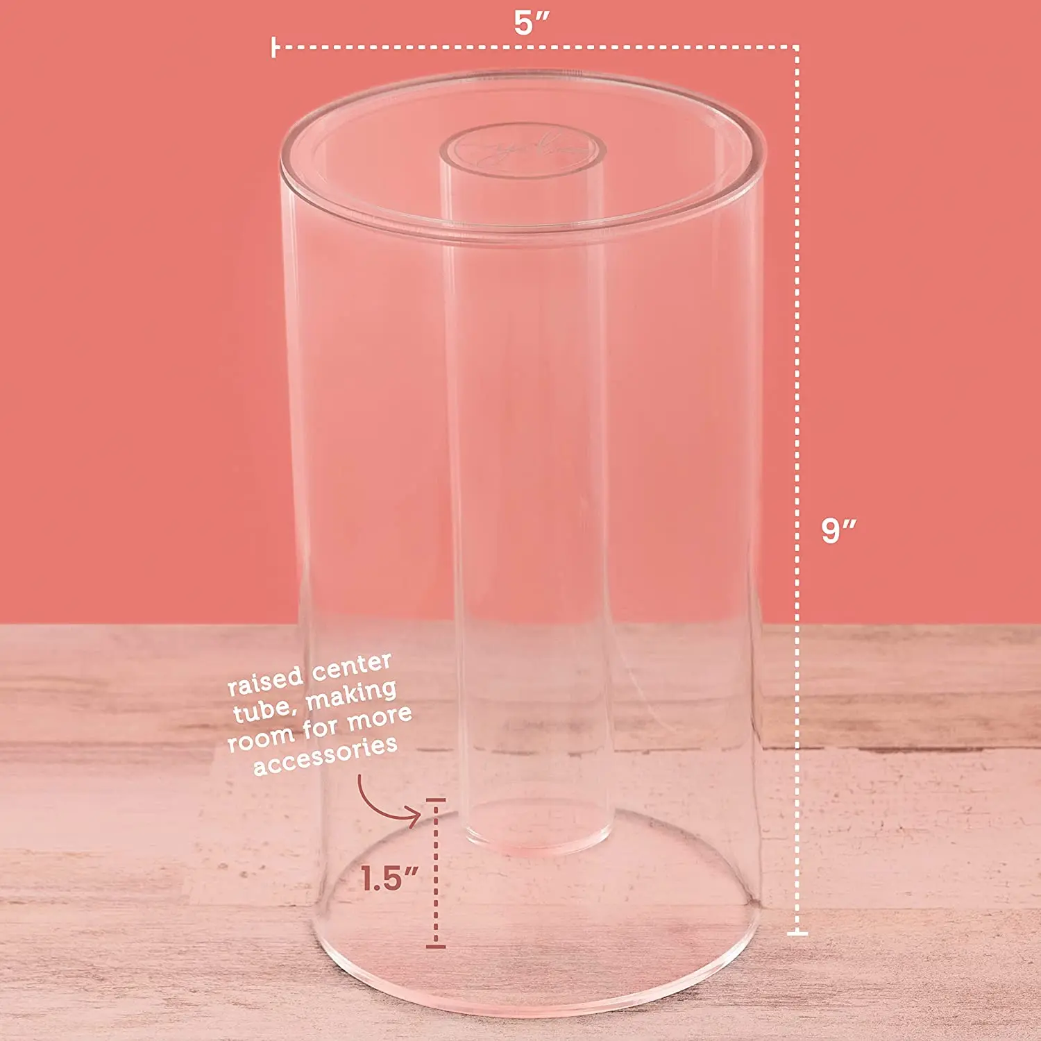Multi-Functional Clear Acrylic Organizer for Hair Accessories Headband and Scrunchies Holder