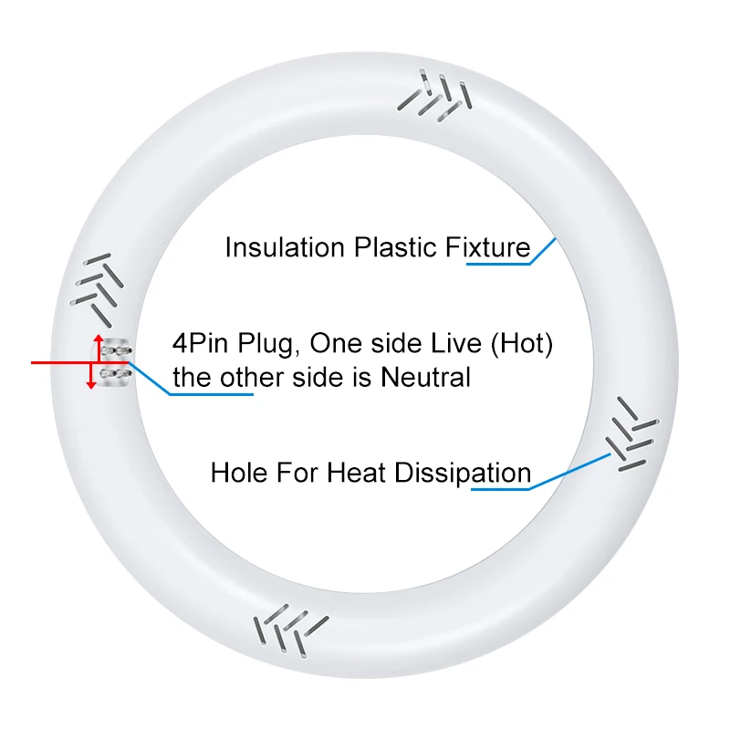 12 inch circular fluorescent light fixture