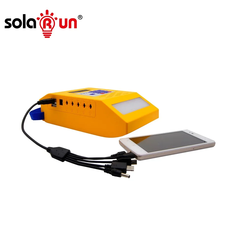 Solarun New Product Home Application Multi Solar Power Home Lighting System Kit