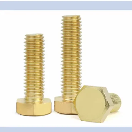 product wholesale pricing external hexagon head bolt metric machine thread hex nails brass hexagon full thread screw m5 m6 m8 m10 m12-64