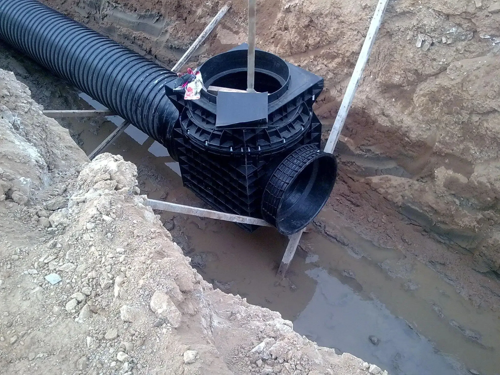 Pe Inspection High Quality Flexible Underground Drainage Sewage System Plastic HDPE ...