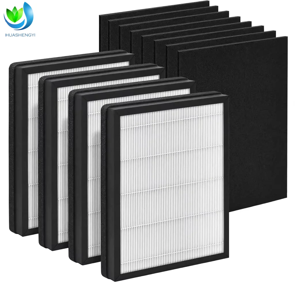 Wholesale Price 2.54x2.54x2.54 cm H13 Hepa Air Purifier Filter Activated Carbon Filter Replacement for  Model IAF-H-100A 4X