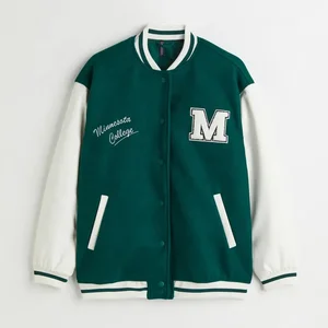 Oem Wholesale Custom Patchwork Letterman Life Baseball Jacket Little Kids Boy Jacket