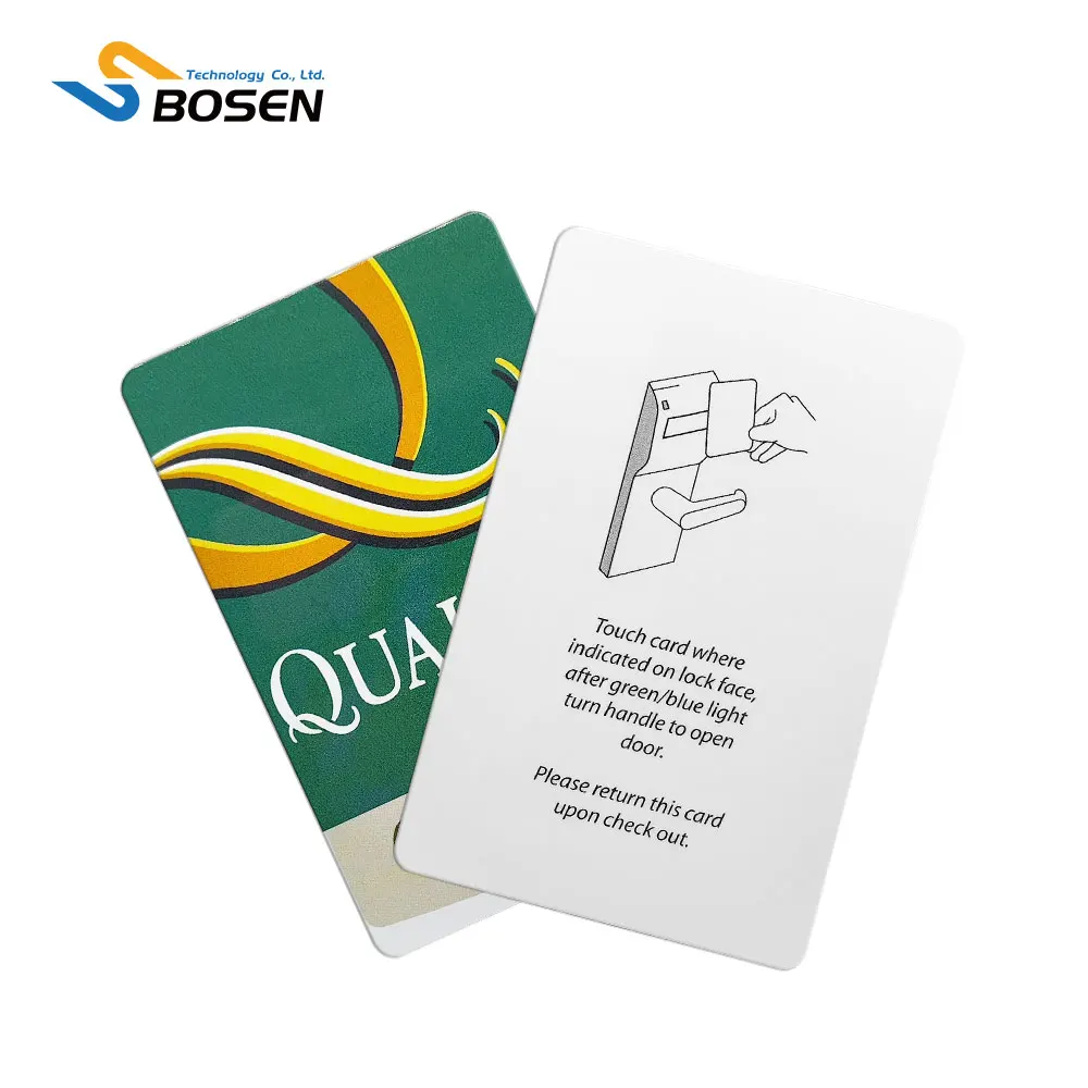 Индивидуальная печать смарт-чип пластиковый ПВХ материал карты контроля доступа магнитная полоса RFID отель ключ-карта
