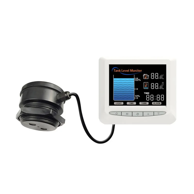 Ultrasonic Sensor with Temperature Display Over Head Tank Water Level Sensor