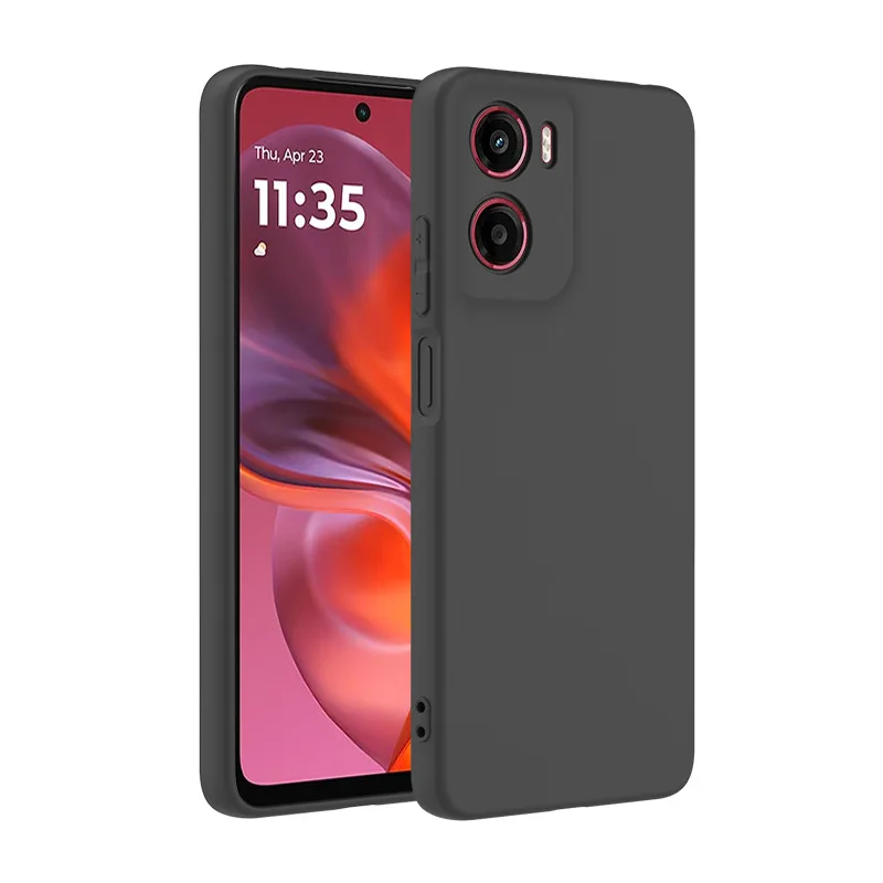 Black Matte TPU Mobile Phone Case for Motorola Moto G05 E15 - Shockproof Protection, MOQ 50 Pieces, Fast Shipping Available Black Matte TPU Mobile Phone Case for Motorola Moto G05 E15 - Shockproof Protection, MOQ 50 Pieces, Fast Shipping Available