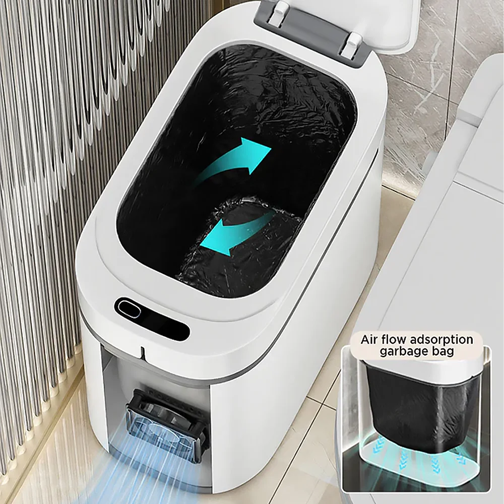 Joybos Automatic Smart Waste Bins Self Sealing Self Changing Garbage Bin Modern 10gallon Dustbin