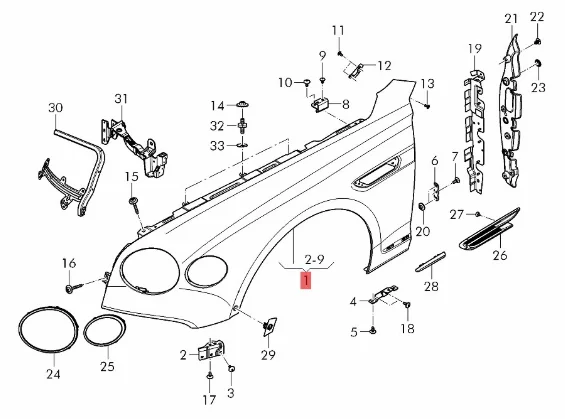 Left And Right Side Front Fender For Bentley Flying Spur 2020 OEM 3SE821101F 3SE821102K Used Car Parts High Quality Disassembled details