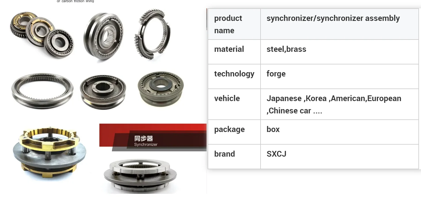 専用品 Manual Gearbox Synchronizer Hub Sleeve Assembly OEM for
