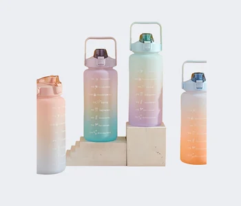 2L water bottle with gradient color