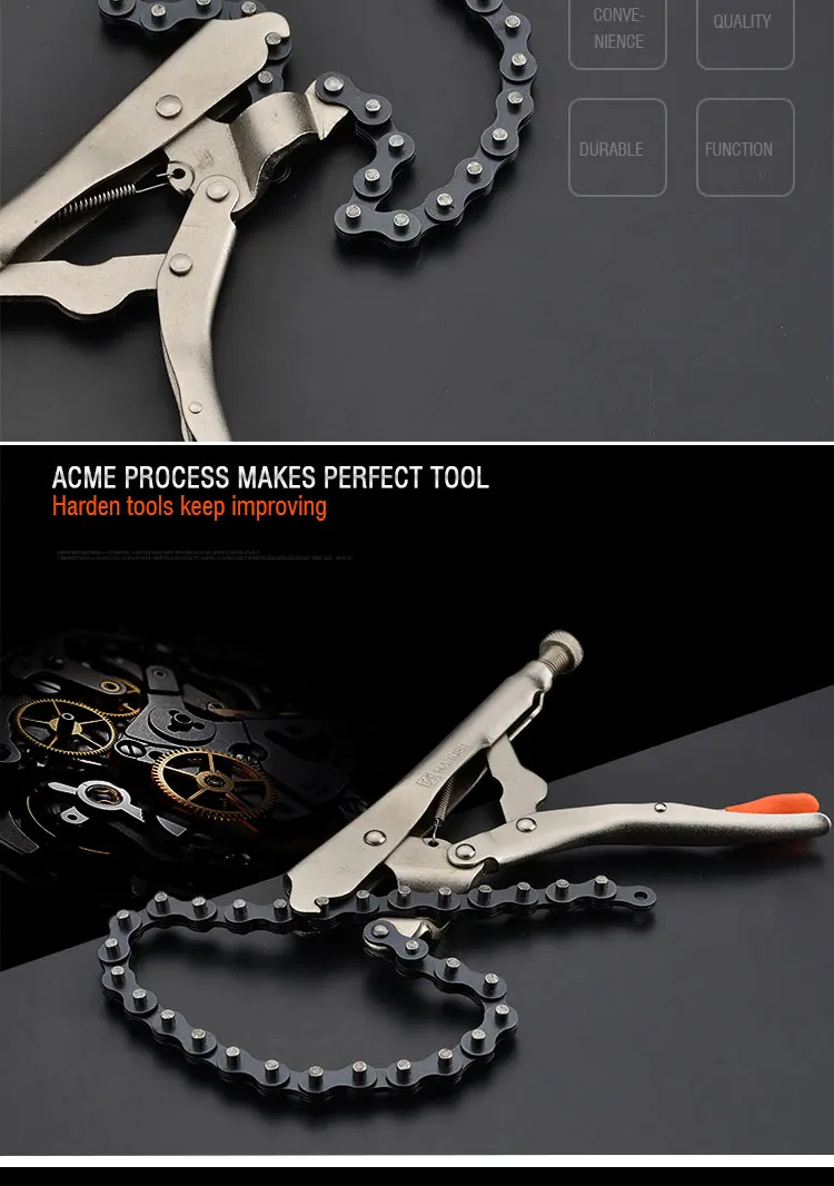 OEM Multi Functional Professional Alloy Steel Chain Lock-Grip Plier