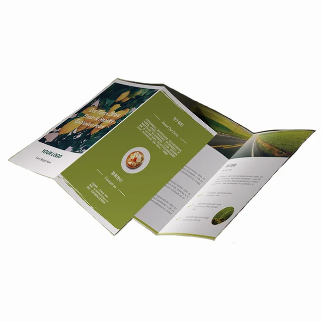 Single-page folding advertising printing products, special color printing albums, corporate leaflets, coated paper