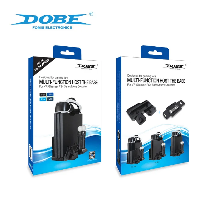 Оригинальная вертикальная подставка DOBE для зарядки PS4/Slim/Pro игровая консоль PS move VR игровые