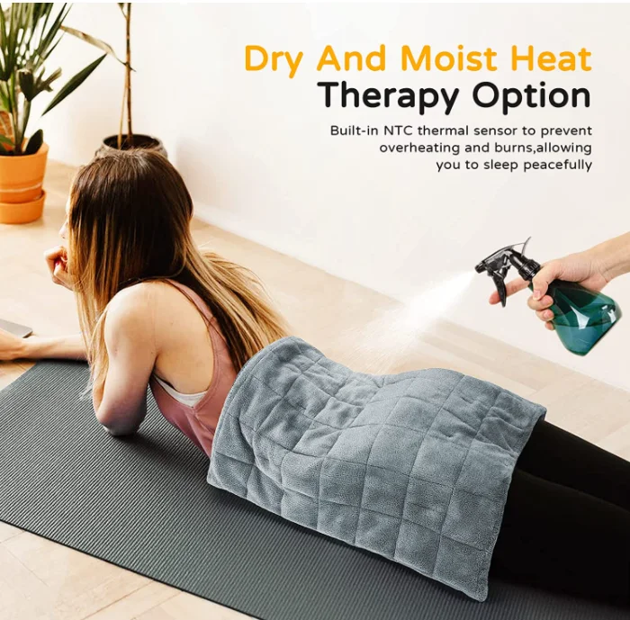 20"x 24" Extra Large Heat Therapy Electric Weighted Heating Pad For