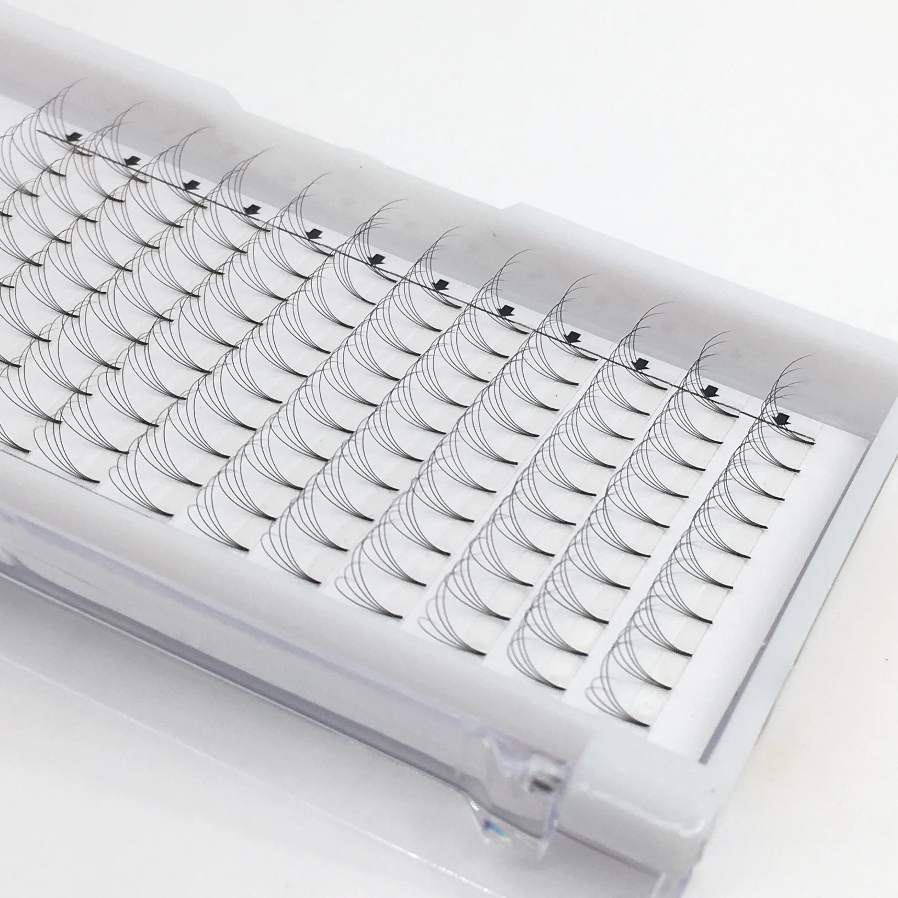 Профессиональные товары, накладные ресницы, норковый пушистый поставщик, Корея, полу4d, предварительно изготовленный вентилятор, 18 линий