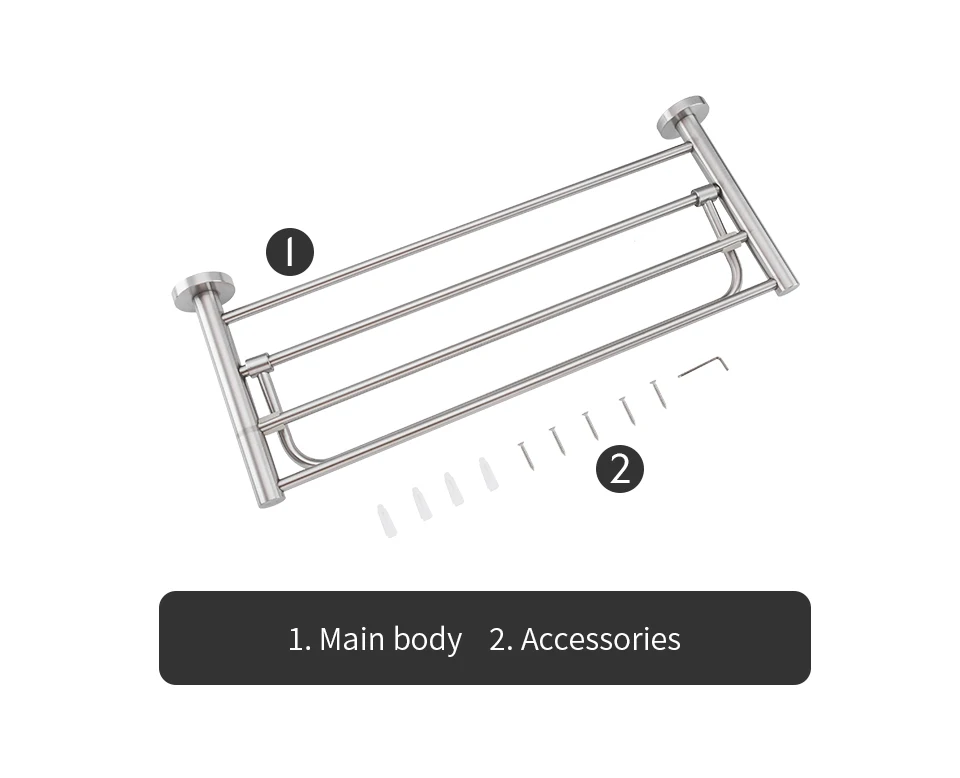 Frap Luxury Hotel Use restroom Hardware Towel Rack Bath Towel Bar Double Towel Bar F30109