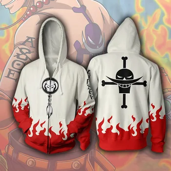 sudadera anime One Piece zip anime hoodie windbreaker hoodie jacket coat with zipper