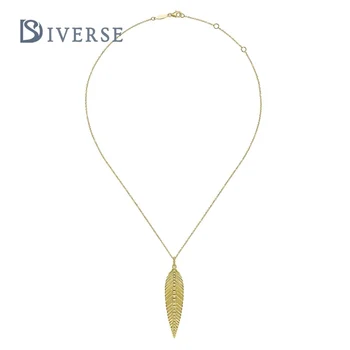 Fashion necklace women Shiny sweet Valentine Day gift Feather high end necklace