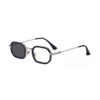 C1 Black Silver Frame Blue Light Blocking Turn Gray
