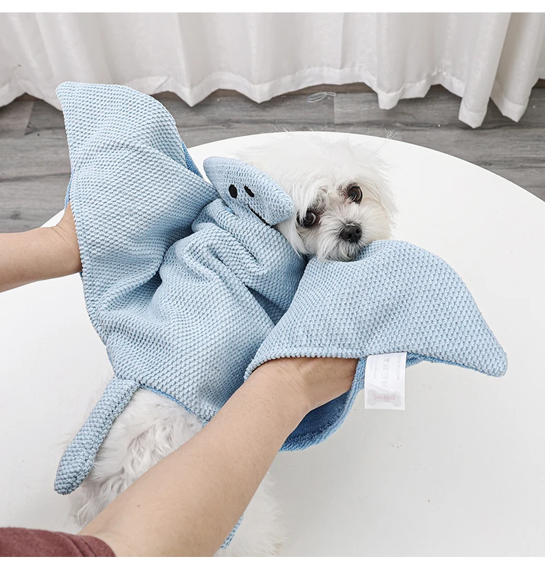 Luxury Dog Bathrobe Bath Cat Robe Towel Microfiber Soft Super Absorbent