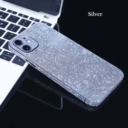 Полностью покрытая ПВХ блестящая пленка для задней панели телефона для iPhone 12