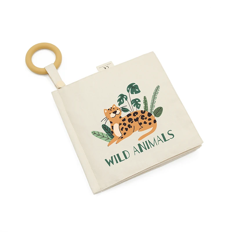 Детская развивающая книга из мягкой ткани в виде животного для раннего