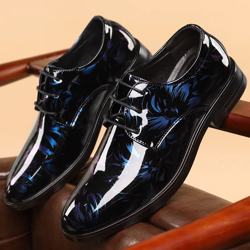 blue dress for baby girl Wedding Shoes: Black Patent Leather Formal Footwear main image 1