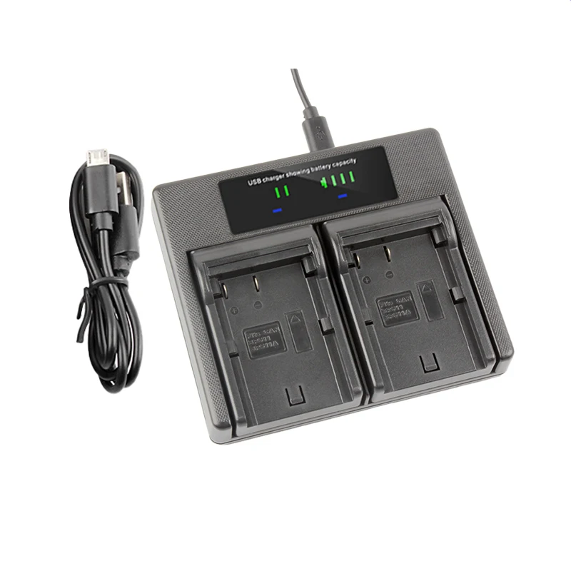 RingTeam BP-511 BP511 Dual Charger with LCD Light BP511 Battery Charger for Canon EOS 10D 20D 30D 40D 5D 50D D30 D60 Cameras